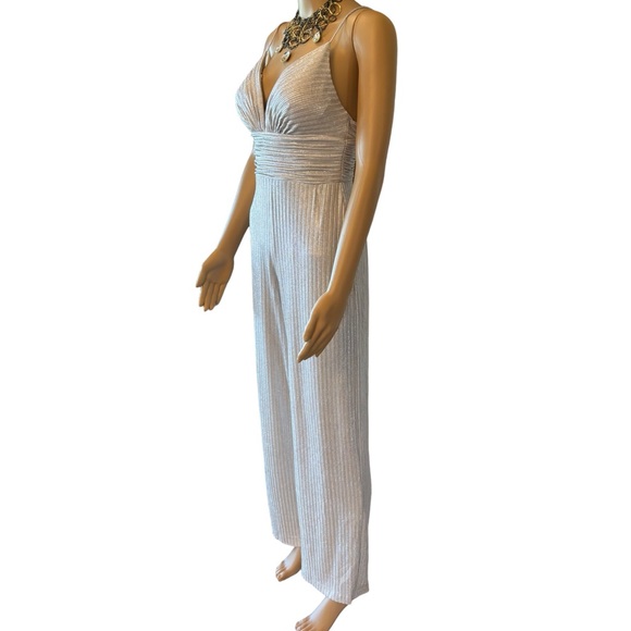 Aidan Mattox Knit Foiled Jumpsuit - Picture 6 of 12